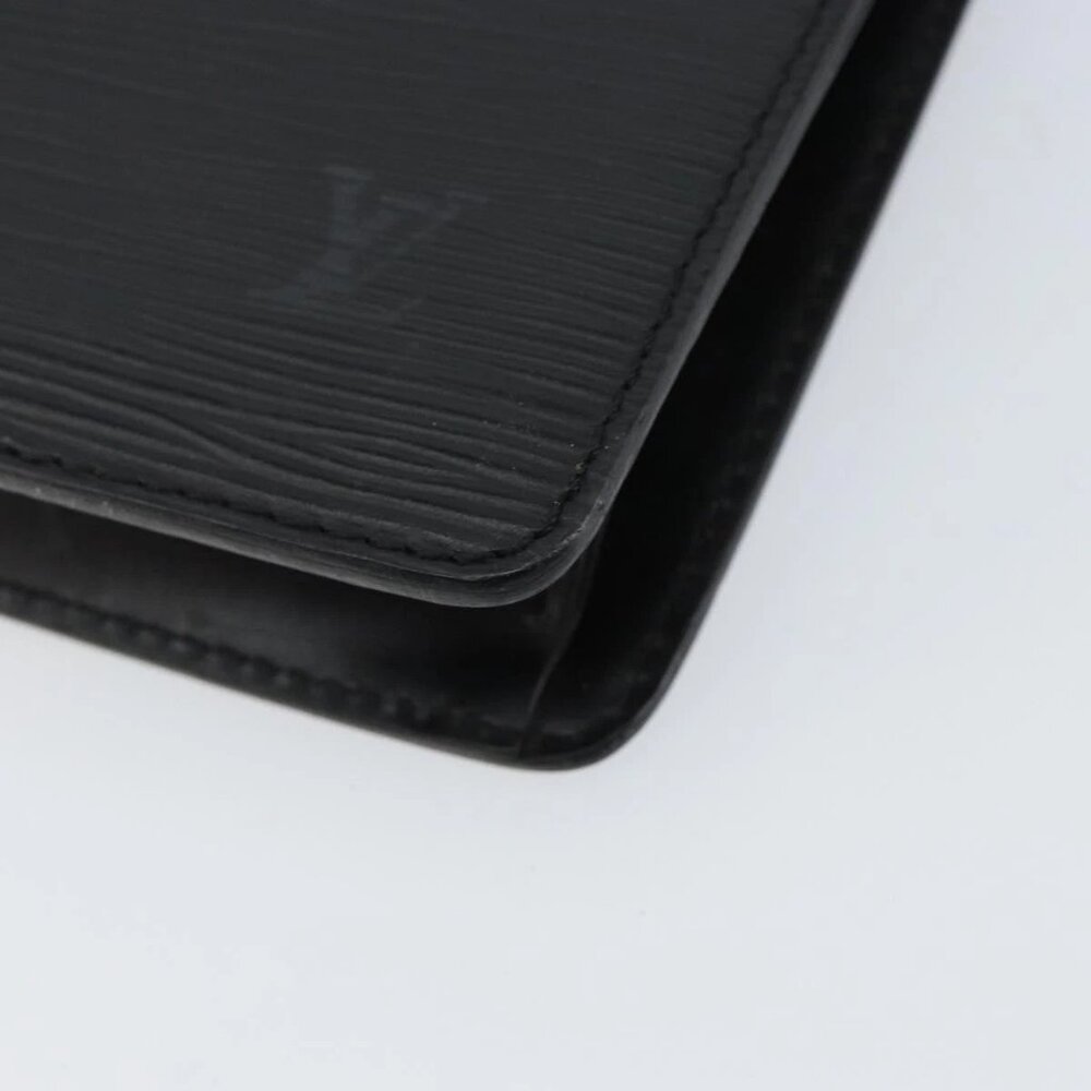 LOUIS VUITTON Epi Pochette Homme Clutch Bag Black Noir - Picture 6 of 16
